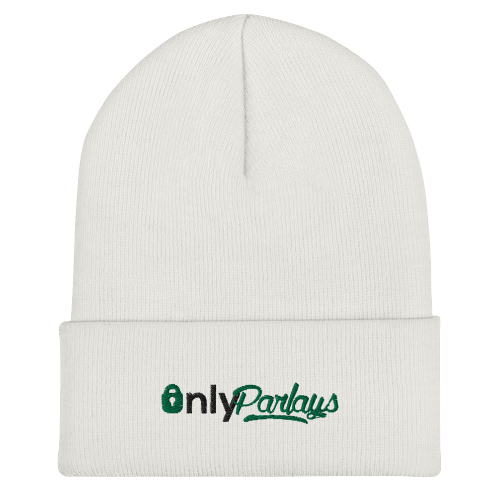 Cuffed Beanie - White