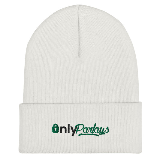 Cuffed Beanie - White